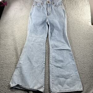 Wrangler Wanderer 622 High Rise Flare Jeans Women's 31x34 Light Wash WHHRFTP